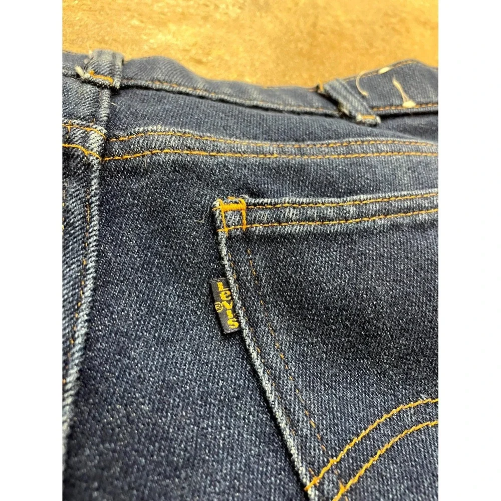 Vintage‎ Levi's Skosh More Room Jeans Mens 32 Blue Denim Dark Wash Straight Leg